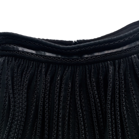 Maje James Mesh-stripe Flared Skirt - Picture 6 of 8